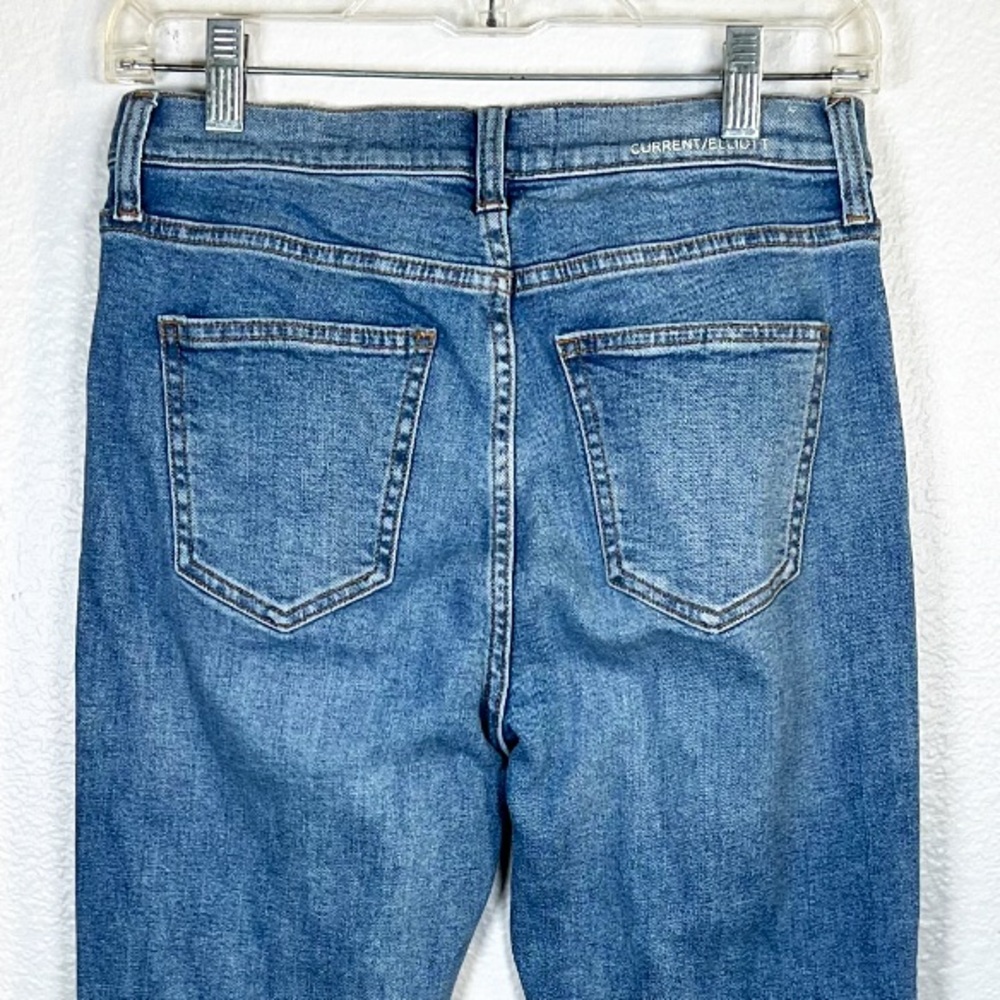Current/Elliott Seamed Cropped Jeans - image 5